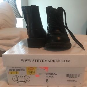 Kids Steve Madden combat boots